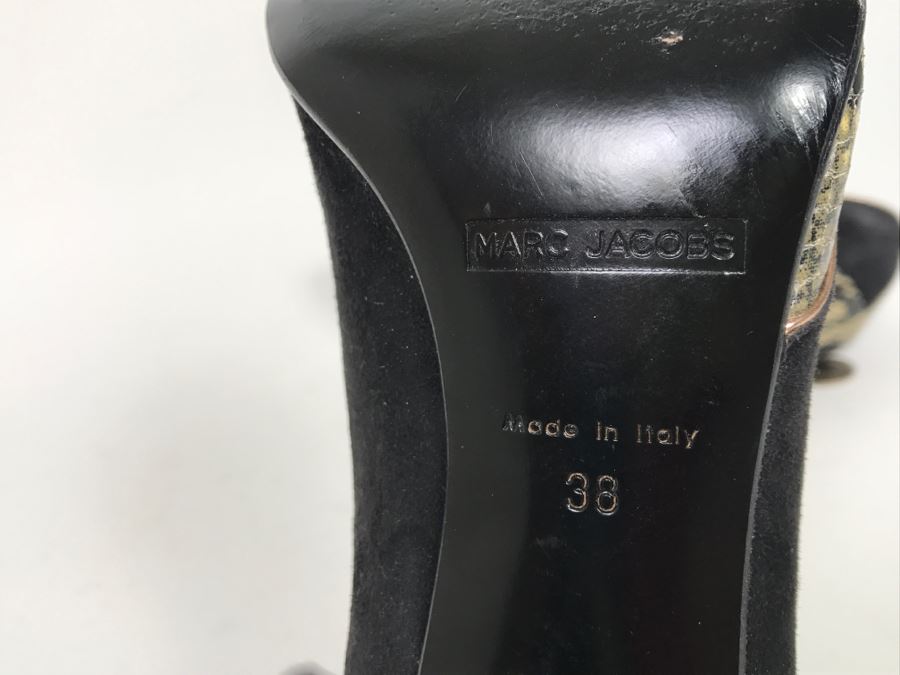 Marc Jacobs Ladies High Heel Shoes Size 38 Made In Italy [Photo 7]