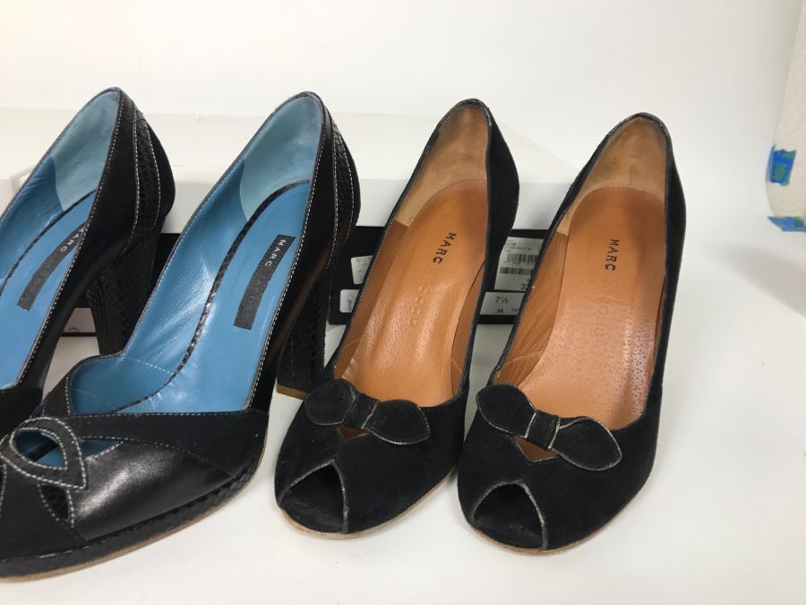 Set Of (4) Ladies Shoes By Marc Jacobs Size 7 1/2M Lot Retailed Over $1,200