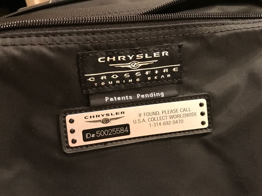 Chrysler Crossfire Luggage Set New Satchel, Duffel Bag And Rolling Suitcase [Photo 8]