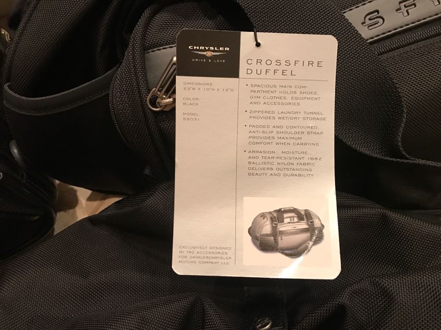 Chrysler Crossfire Luggage Set New Satchel, Duffel Bag And Rolling Suitcase [Photo 7]