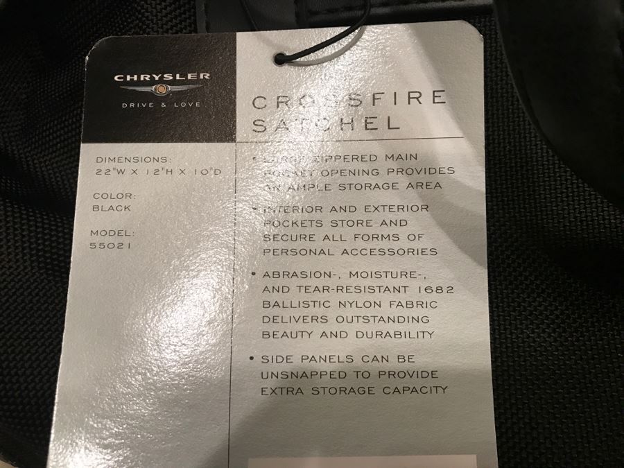 Chrysler Crossfire Luggage Set New Satchel, Duffel Bag And Rolling Suitcase [Photo 5]