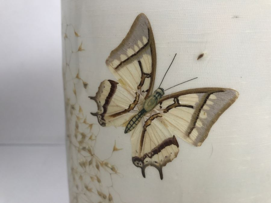 Pair Of Vintage Van Briggle Butterfly Lamp Shades [Photo 8]