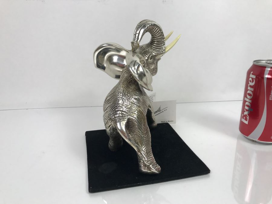 D'Argenta Mexico Silverplated Elephant Sculpture [Photo 5]