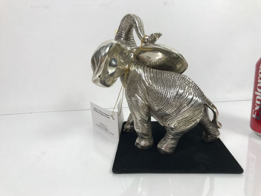 D'Argenta Mexico Silverplated Elephant Sculpture [Photo 6]