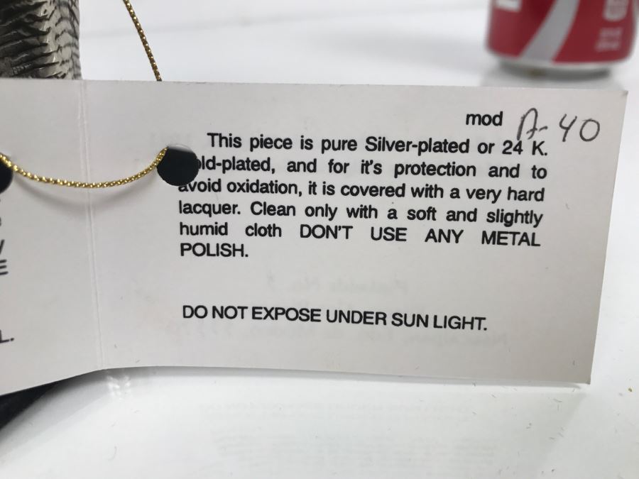 D'Argenta Mexico Silverplated Elephant Sculpture [Photo 8]