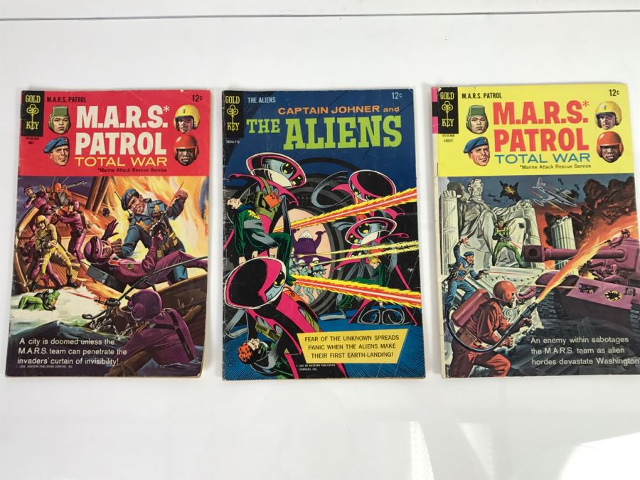 (3) Vintage Gold Key M.A.R.S. Patrol And The Aliens Comic Books [Photo 2]