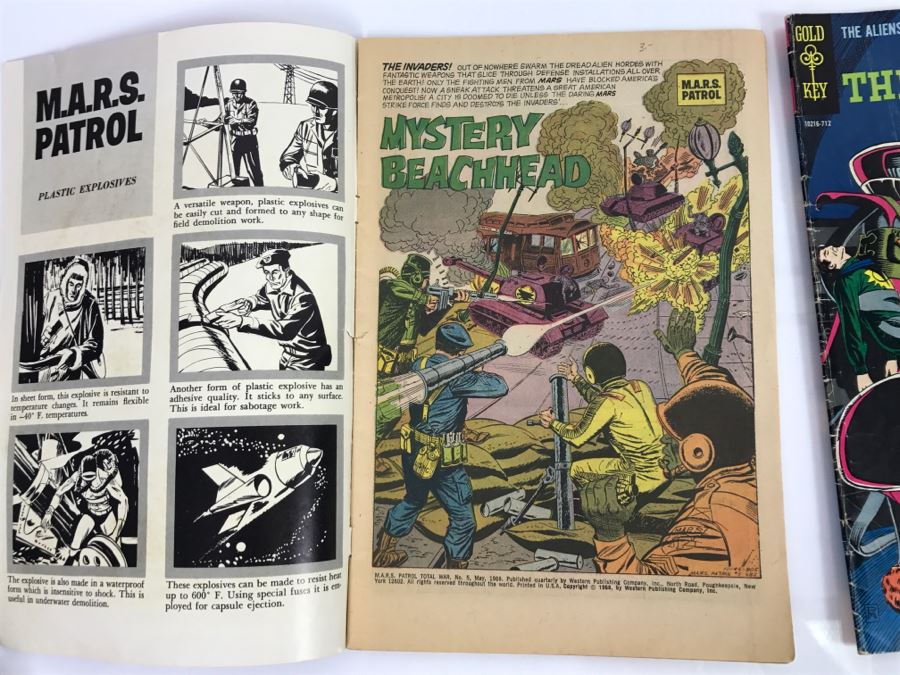 (3) Vintage Gold Key M.A.R.S. Patrol And The Aliens Comic Books [Photo 9]
