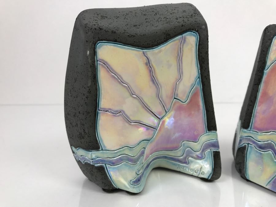 Set Of (3) Painted Rocks Hand Signed By Artist [Photo 4]