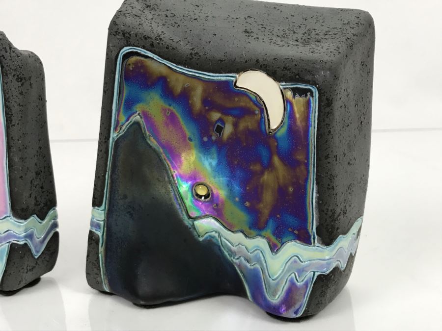 Set Of (3) Painted Rocks Hand Signed By Artist [Photo 8]