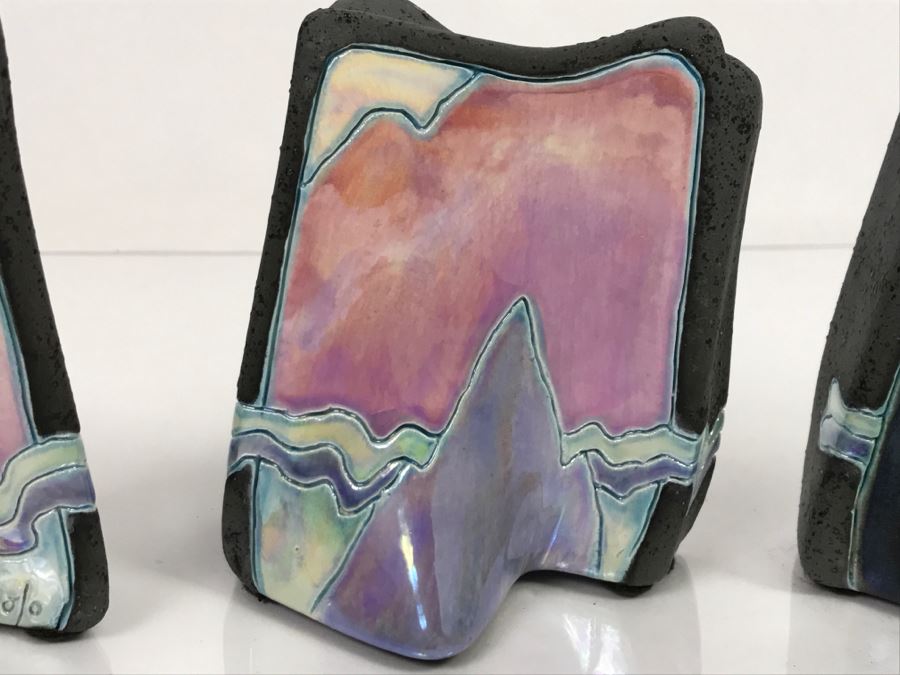 Set Of (3) Painted Rocks Hand Signed By Artist [Photo 7]