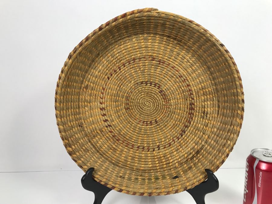 Large Vintage Native American Indian Basket - Does Not Include Stand [Photo 1]