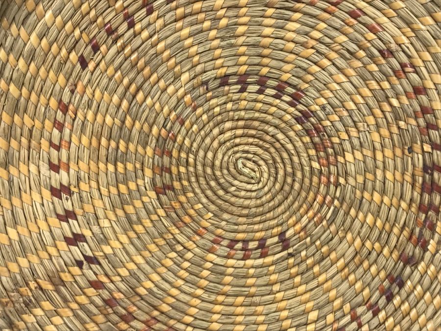 Large Vintage Native American Indian Basket - Does Not Include Stand [Photo 5]