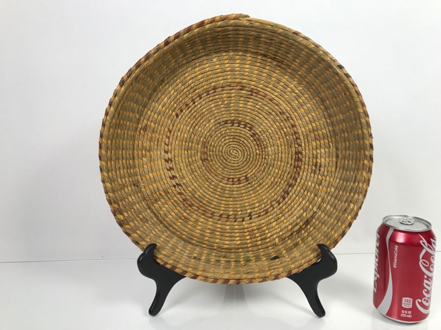 Large Vintage Native American Indian Basket - Does Not Include Stand [Photo 2]