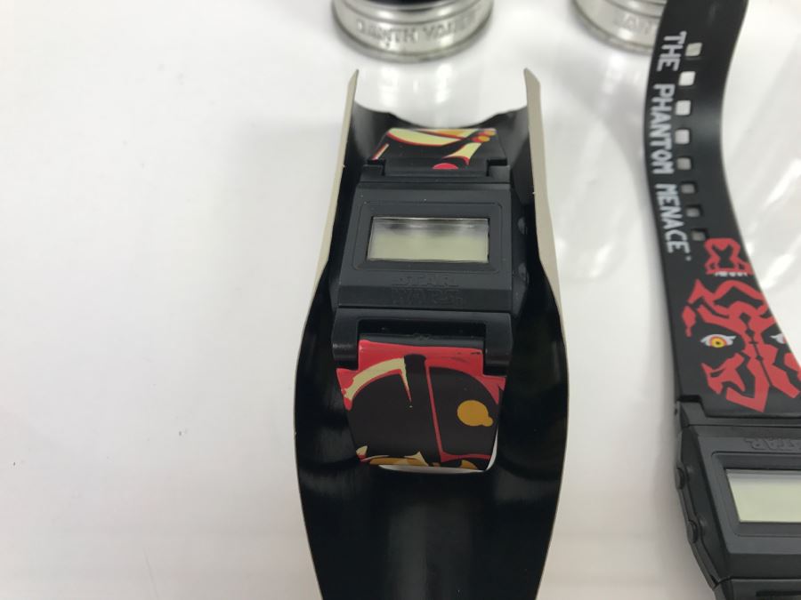 Set Of (3) STAR WARS Digital Watches With Original Canisters [Photo 6]