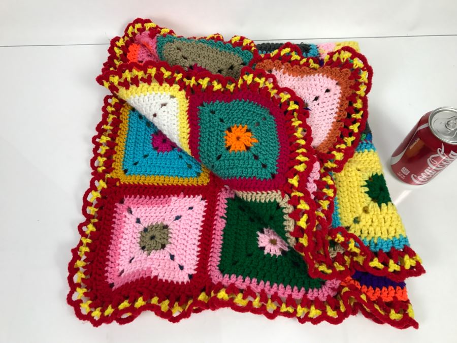 Vintage Colorful Crochet Quilt [Photo 2]
