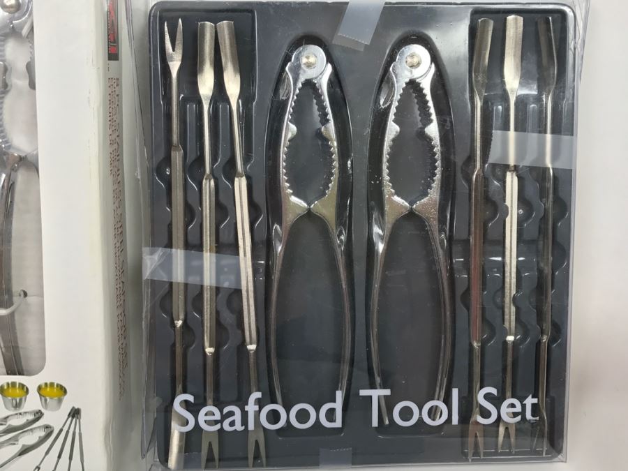 Lot Of Seafood Lobster Crackers Thailand Serving Sets And Deborah Collins Serving Pieces [Photo 11]