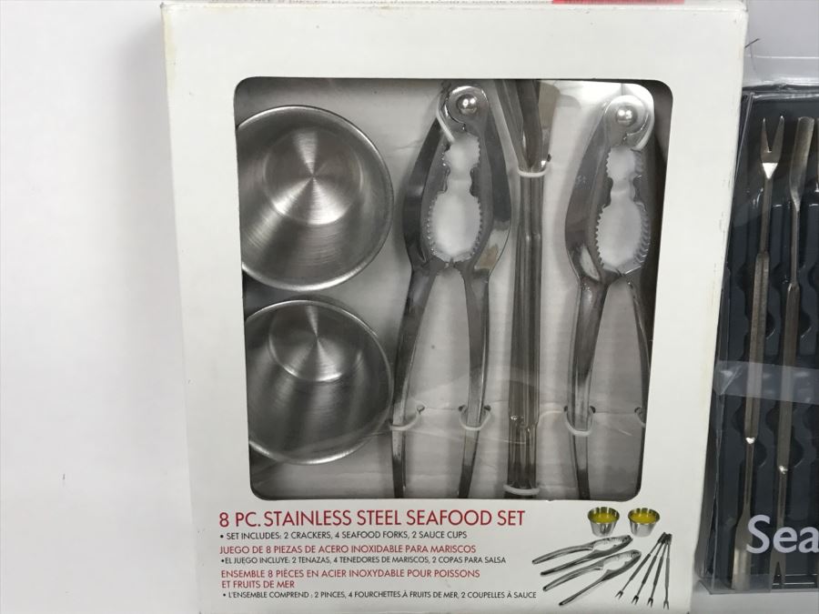 Lot Of Seafood Lobster Crackers Thailand Serving Sets And Deborah Collins Serving Pieces [Photo 12]