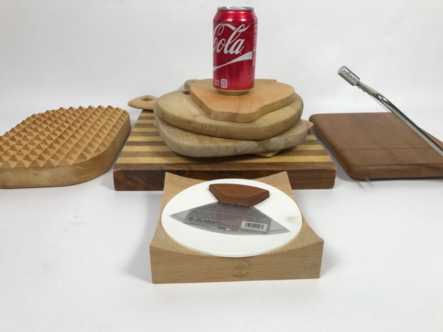 Lot Of Cutting Boards, Cheese Slicer And ULU Bowl J.K. Adams Co [Photo 2]