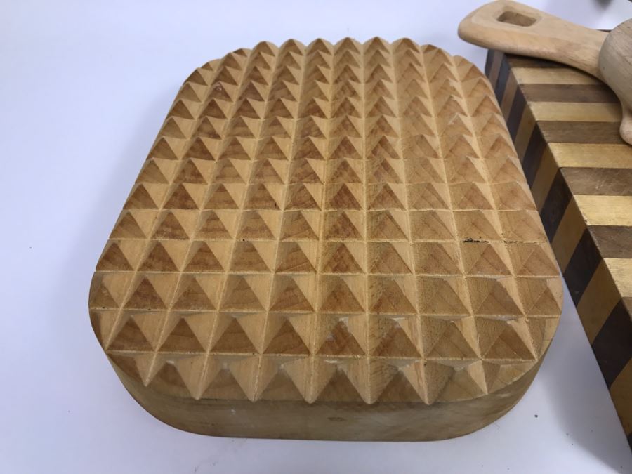 Lot Of Cutting Boards, Cheese Slicer And ULU Bowl J.K. Adams Co [Photo 11]