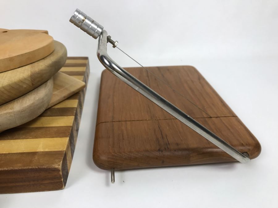 Lot Of Cutting Boards, Cheese Slicer And ULU Bowl J.K. Adams Co [Photo 7]
