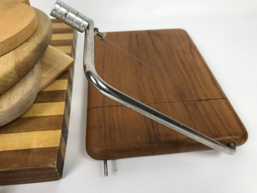 Lot Of Cutting Boards, Cheese Slicer And ULU Bowl J.K. Adams Co [Photo 8]