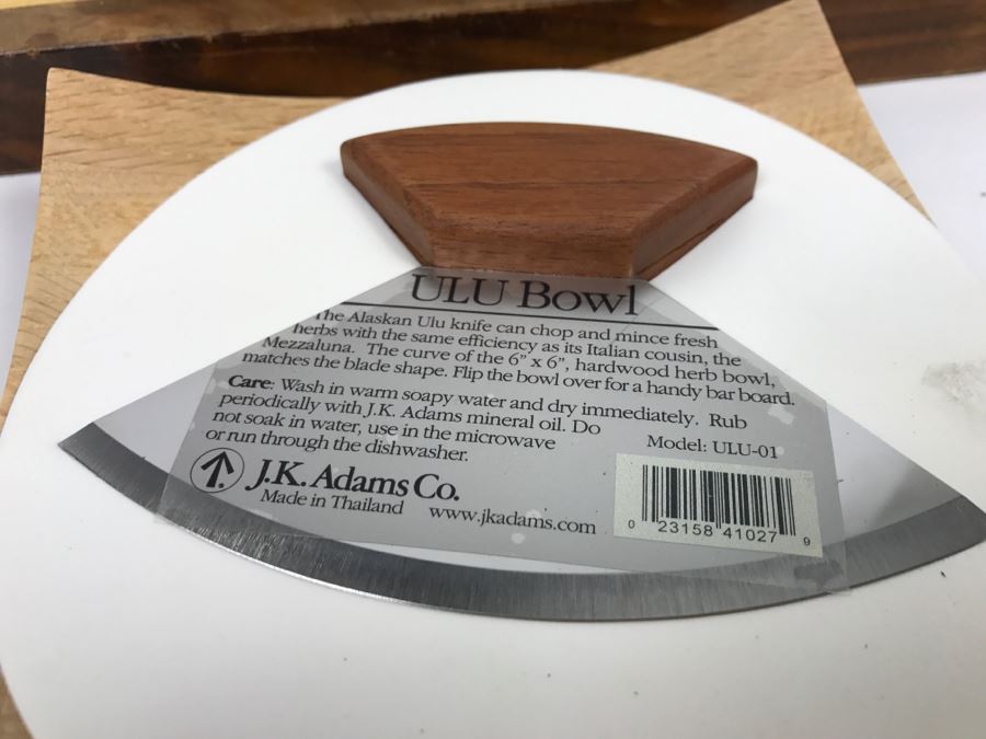 Lot Of Cutting Boards, Cheese Slicer And ULU Bowl J.K. Adams Co [Photo 4]
