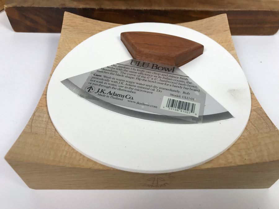 Lot Of Cutting Boards, Cheese Slicer And ULU Bowl J.K. Adams Co [Photo 3]
