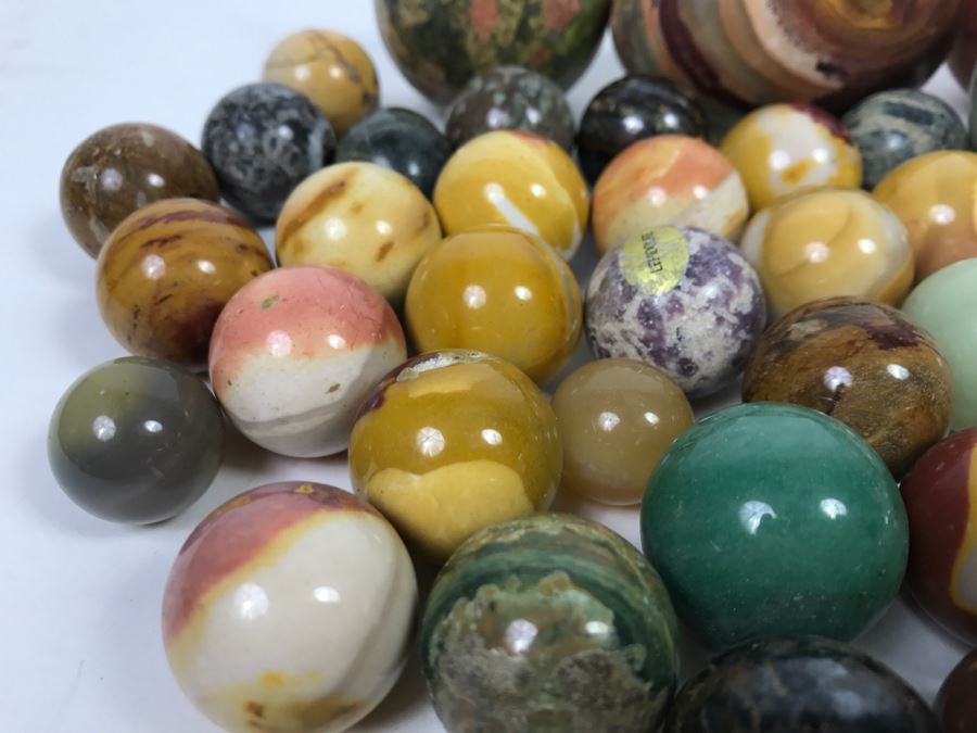 Huge Lot Of Various Stone Marbles And Eggs [Photo 5]