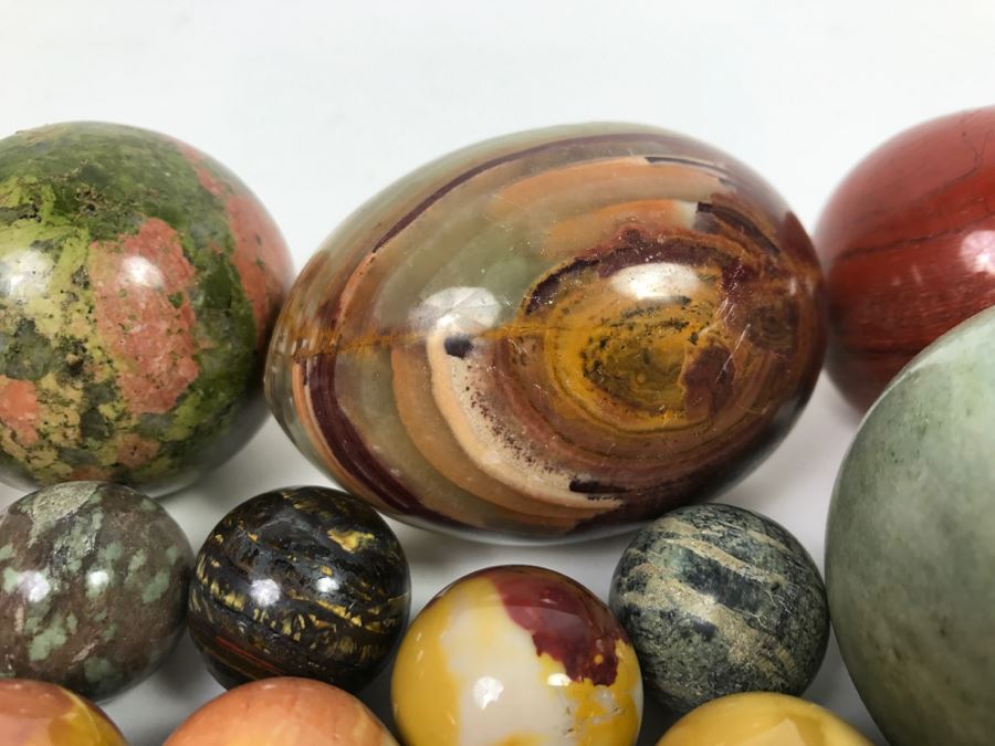 Huge Lot Of Various Stone Marbles And Eggs [Photo 8]