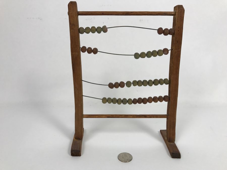Vintage Handmade Wooden Abacus
