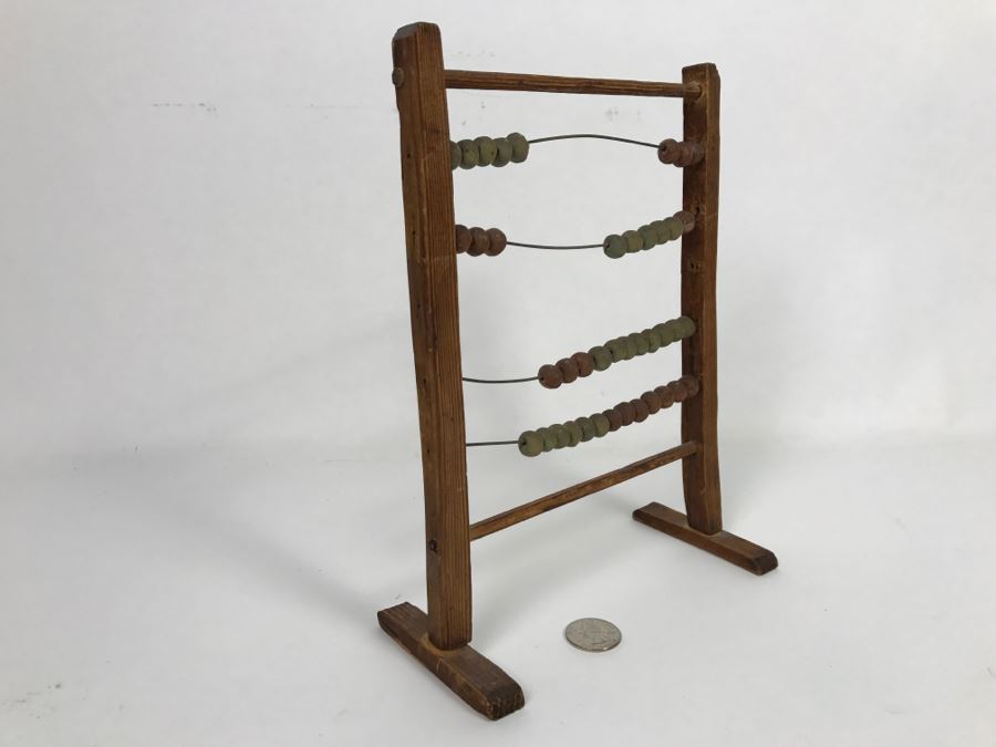 Vintage Handmade Wooden Abacus [Photo 4]