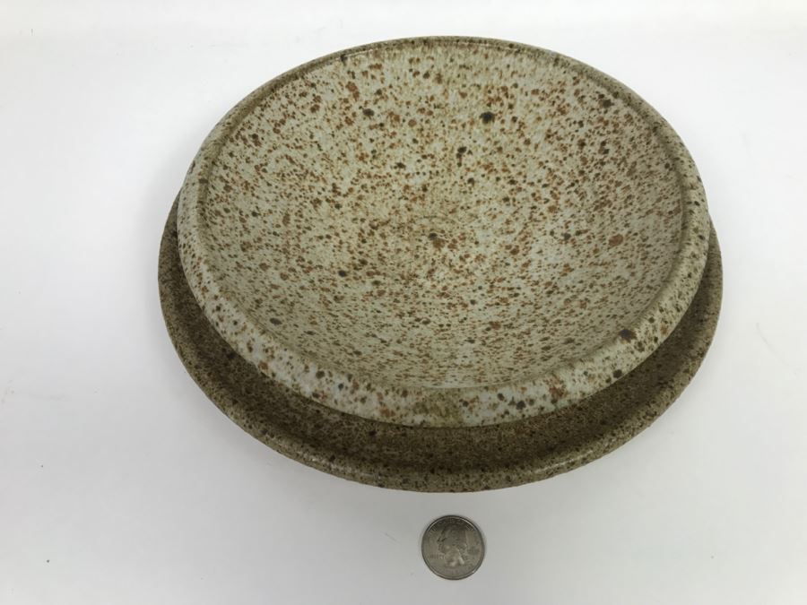 Vintage Stoneware Bowl And Plate [Photo 2]