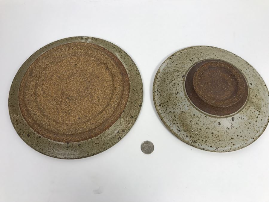 Vintage Stoneware Bowl And Plate [Photo 4]