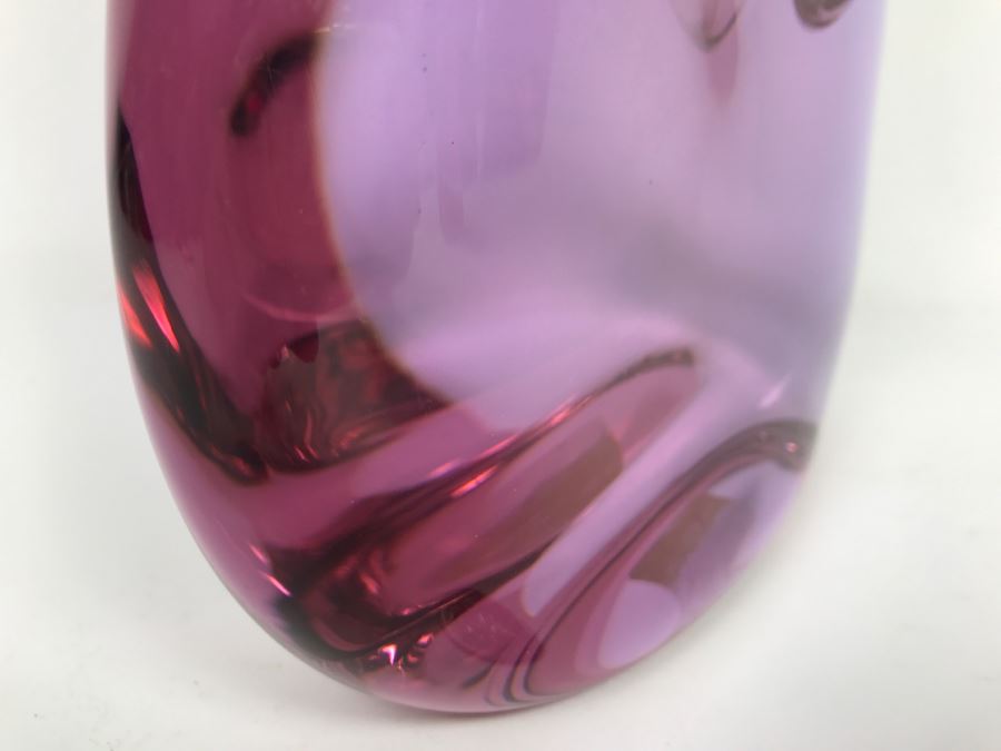 Stunning Amethyst Glass Vase Sculpture [Photo 9]