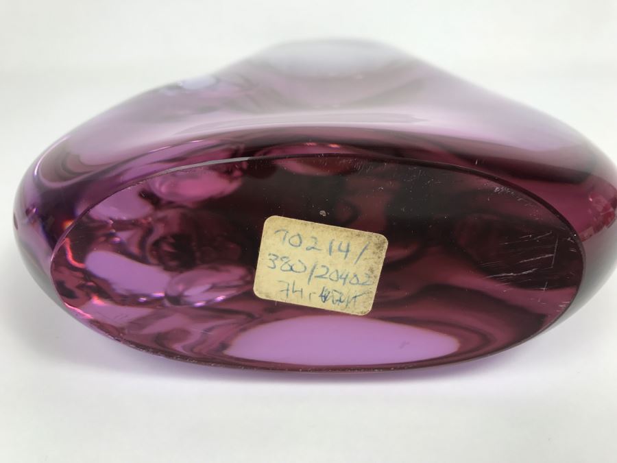 Stunning Amethyst Glass Vase Sculpture [Photo 13]