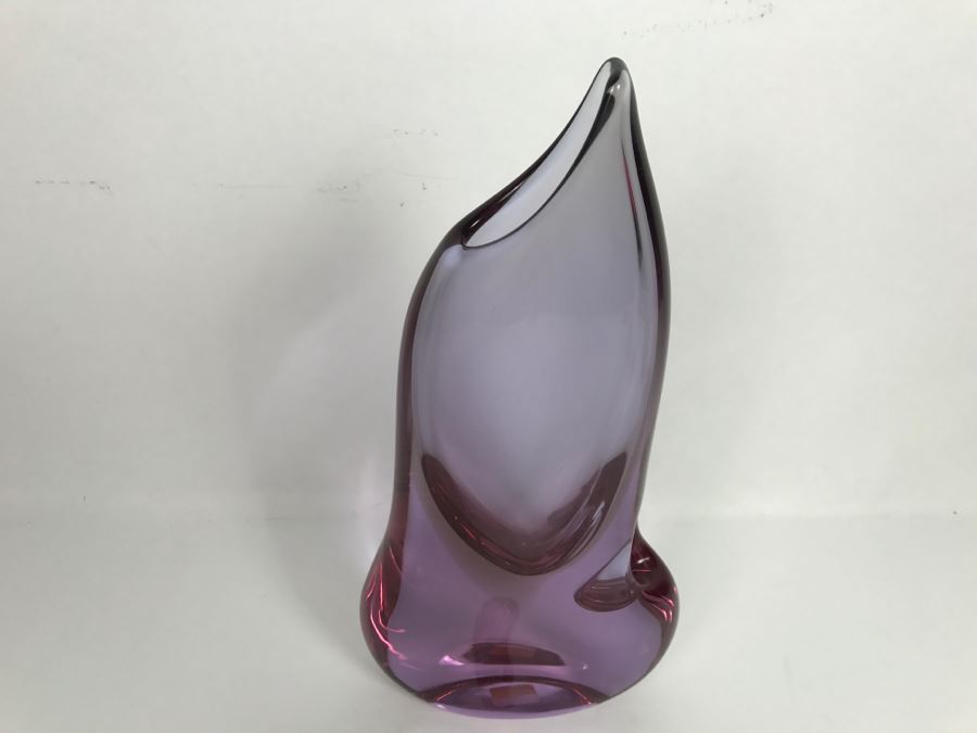 Stunning Amethyst Glass Vase Sculpture [Photo 12]
