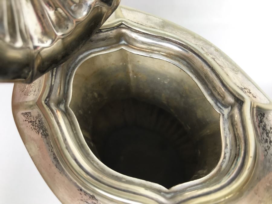 Vintage Cheltenham And Company Sheffield England Hammered Silverplate Coffee Pot With Creamer [Photo 10]