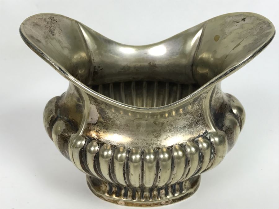 Vintage Cheltenham And Company Sheffield England Hammered Silverplate Coffee Pot With Creamer [Photo 14]