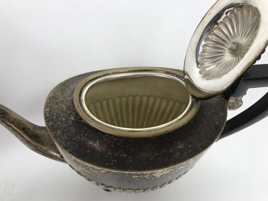 Vintage I.F.S. Sheffield England Silverplate Coffee Pot And Teapot With Creamer [Photo 10]