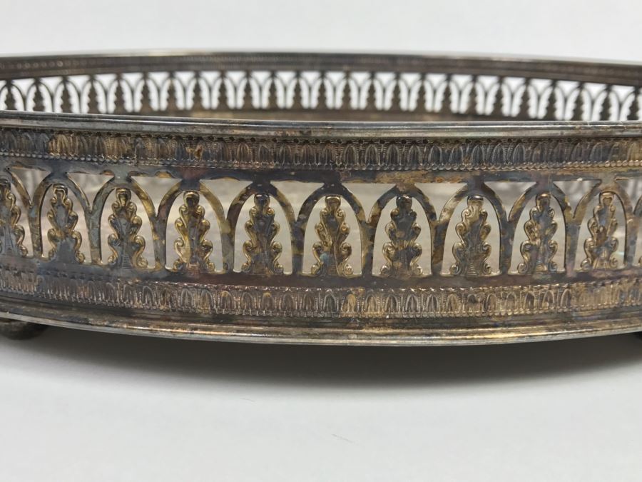 Vintage Cenacchi Italy Silverplate Footed Tray [Photo 4]