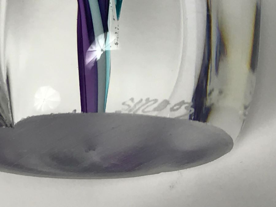 Stunning Signed Art Glass Sculpture Of Person Signature Illegible [Photo 13]