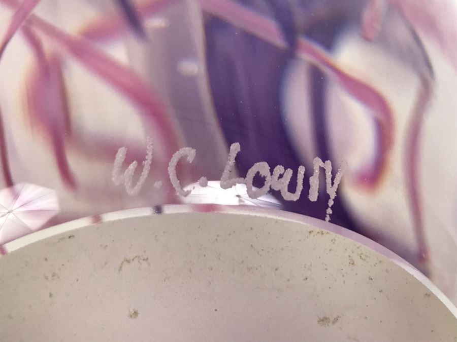 Vintage 2002 Hot Island Glass Maui Jellyfish Art Glass Sculpture W.C. Chris Lowry Estimate $400 [Photo 24]