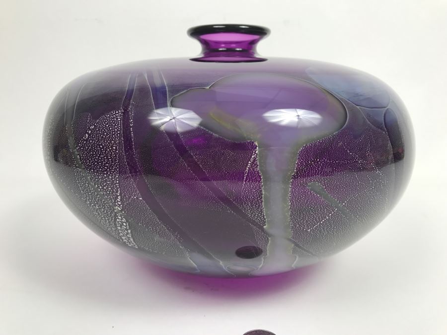 Stunning Purple Amethyst Glass Vase [Photo 7]
