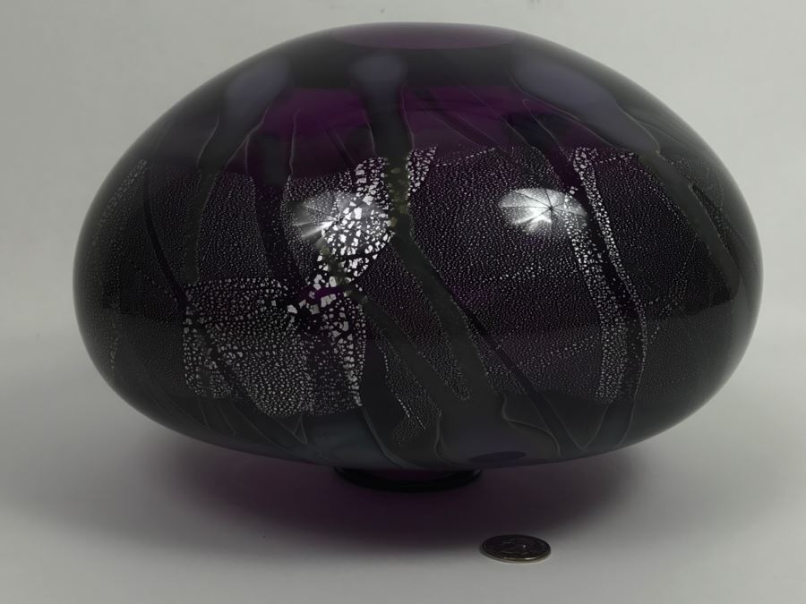 Stunning Purple Amethyst Glass Vase [Photo 14]