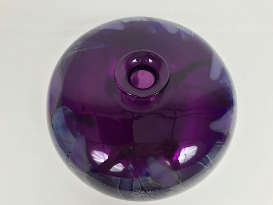 Stunning Purple Amethyst Glass Vase [Photo 9]