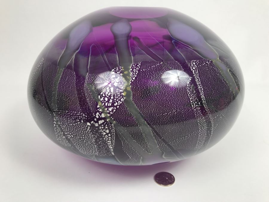 Stunning Purple Amethyst Glass Vase [Photo 11]