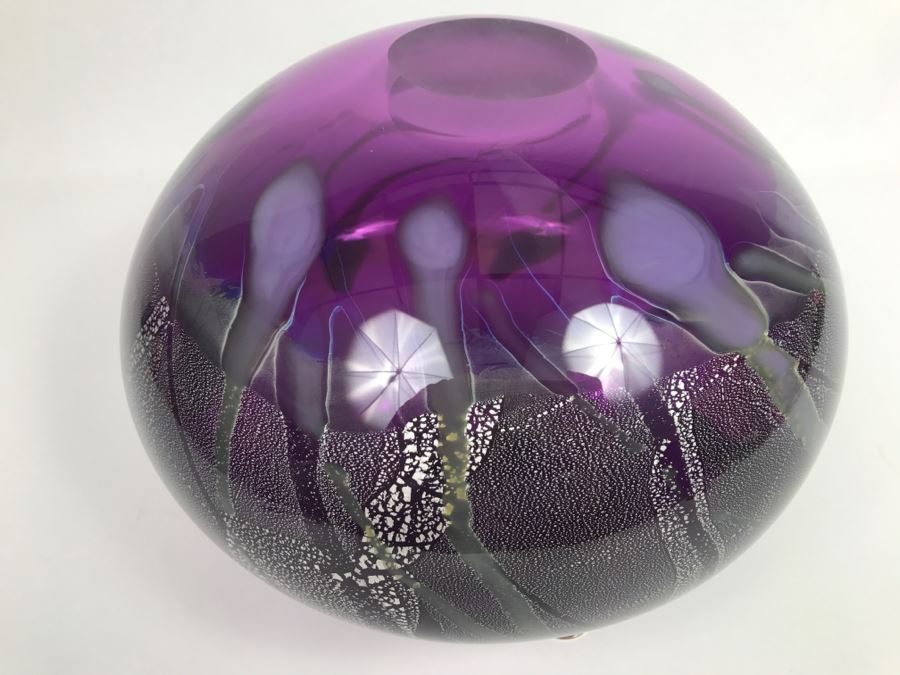Stunning Purple Amethyst Glass Vase [Photo 12]