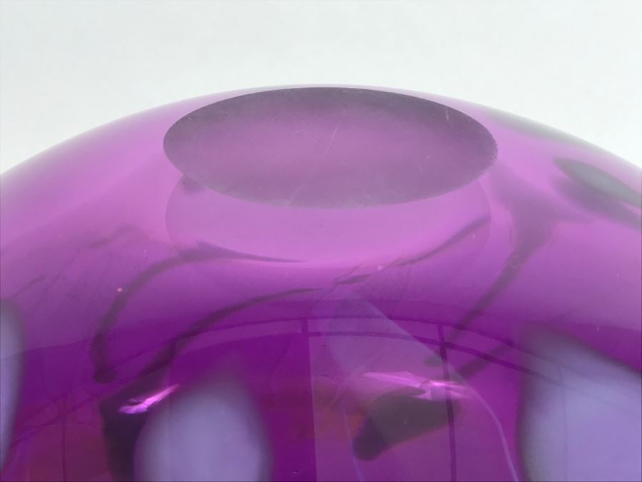 Stunning Purple Amethyst Glass Vase [Photo 13]