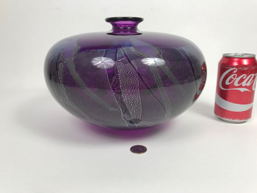 Stunning Purple Amethyst Glass Vase [Photo 10]
