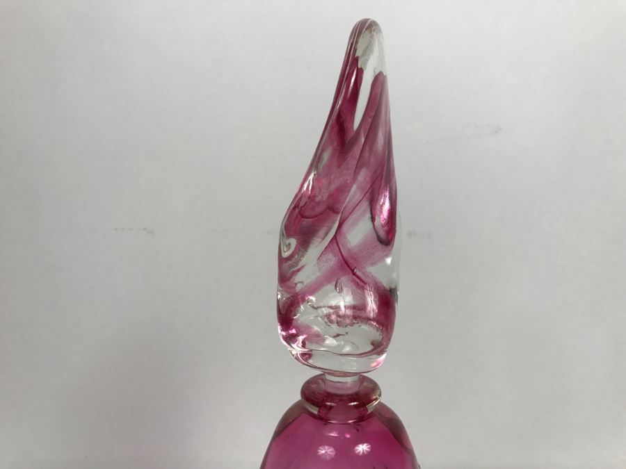 Signed Didier Saba Art Glass Perfume Bottle [Photo 9]